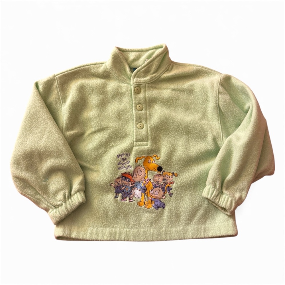 Vintage 90s Rugrats Kids Button Up Pullover
